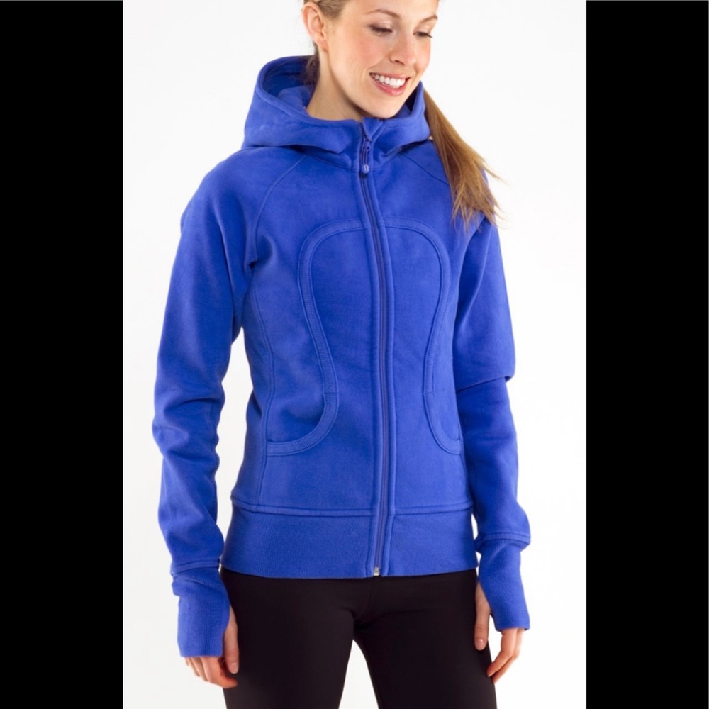 Lululemon Scuba Full Zip Hoodie Sz 12 Blue